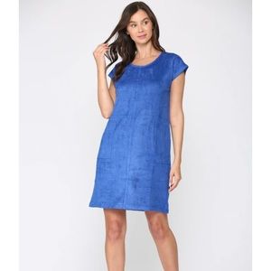 Joh cobalt blue Ariel tie back mini shift dress size Small